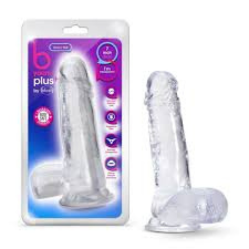 Soft Realistic Transparent Dildo With Powerful Suction Cups