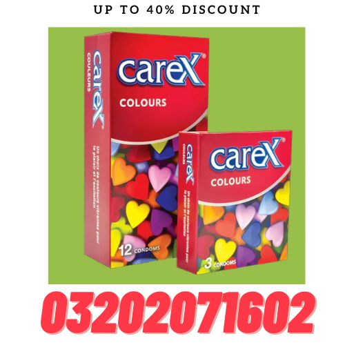 Carex Colours Condoms 12 Piece Price in Pakistan 